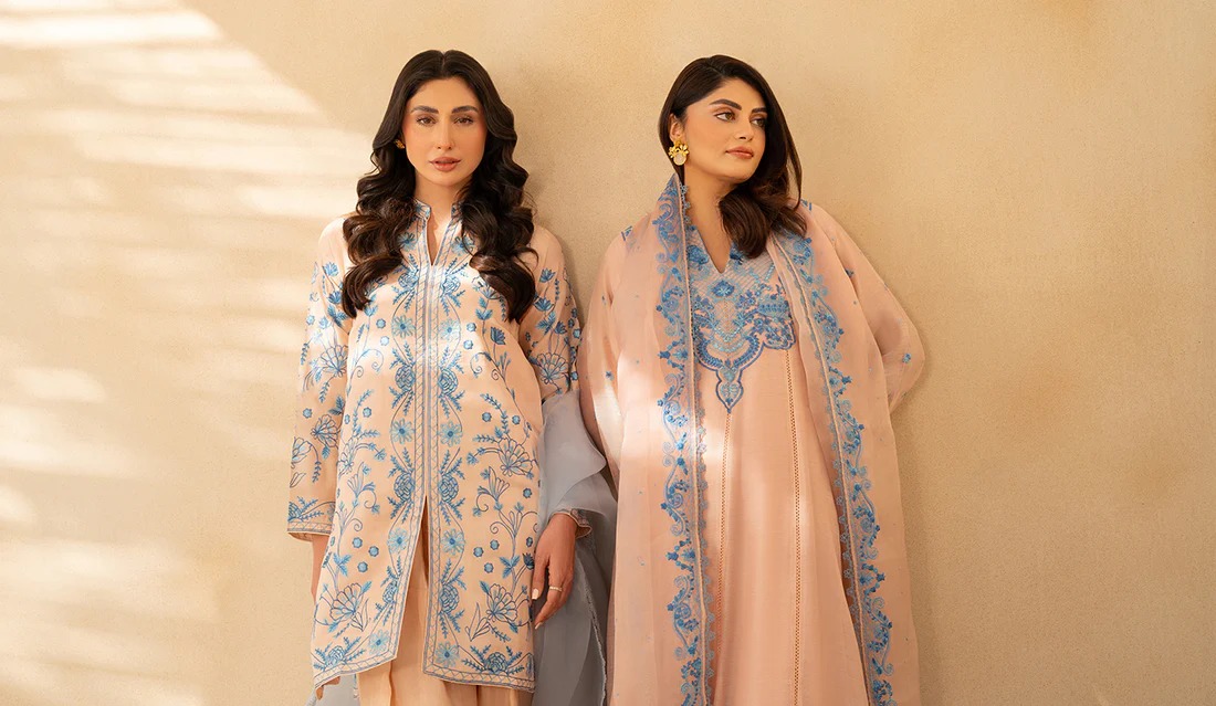 2 Piece - Embroidered Lawn suit - Image 3